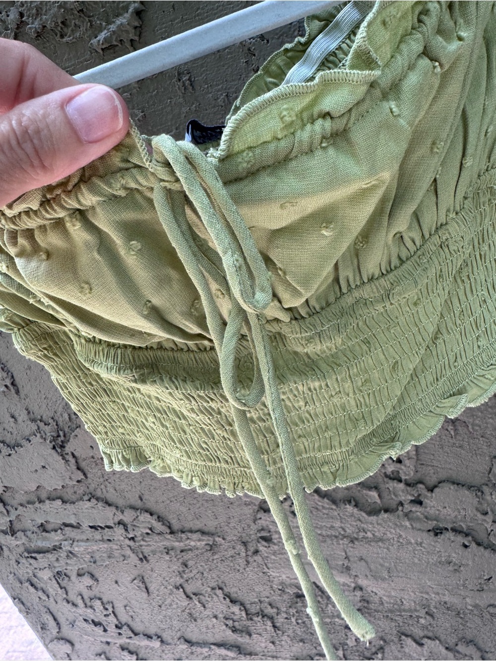 Princess Polly Asner Top Sage Green Size 4 - Picture 6 of 13
